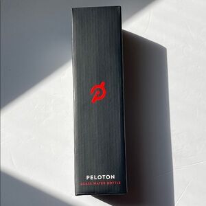 Peloton‎ Black Glass Water Bottle NEW Sealed in Box